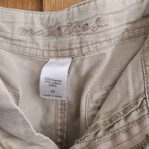 Maurices khaki capri, size 16 - Picture 2 of 2